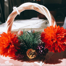 リースのお正月飾り作ってみました?