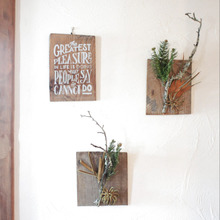 花屋さんで購入したお正月飾りをリメイクしてアートに