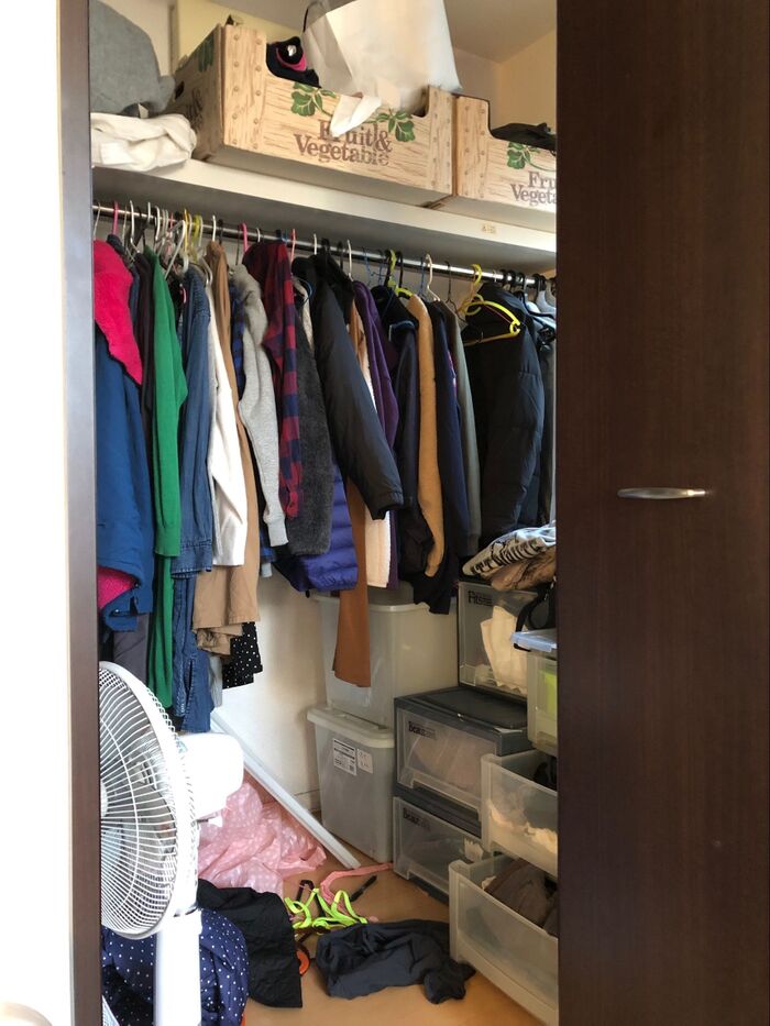 ウォークインクローゼットbefore