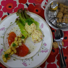 サラダ豆腐、アラ・モード、もちパパstyle /// 美味しいの魔法はかかるか!!