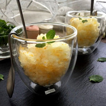 さっぱりさわやかなゆずのシャーベット