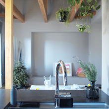 インテリアグリーンのベスポジはキッチン!で管理がグーンとラクに