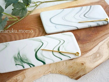 高級感漂う!セリアの大理石調のプレート