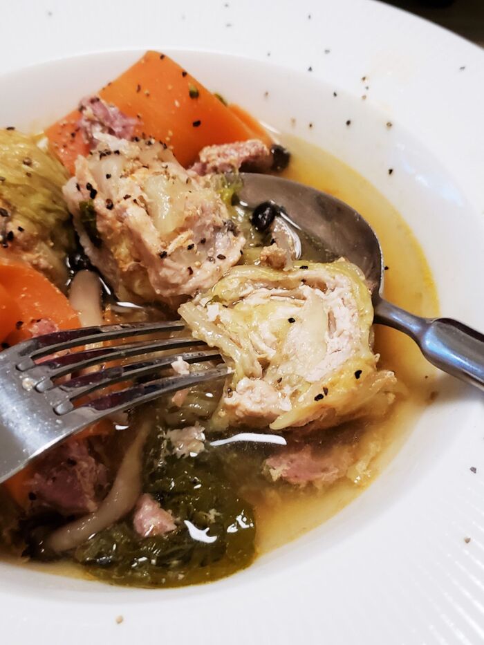 巻いた野菜の形が崩れない!