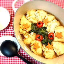 中身は何だろう⁈ワクワク☆プチプチ巾着鍋