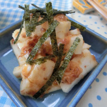 梅×わさびにハマり続ける♪ 長芋のおかか梅わさび和え