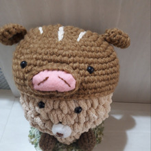 1玉で編む 2019 編みぐるみ用イノシシ帽子