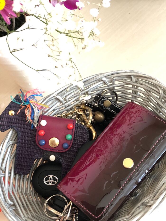以前は、カゴにポイポイ