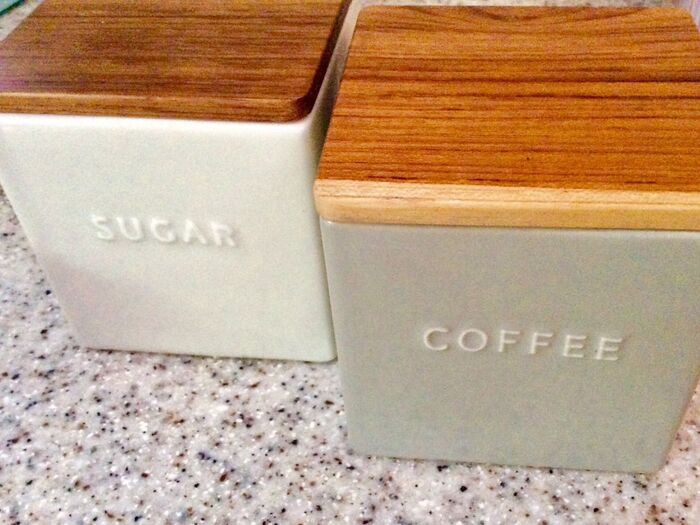 やっと見つけた♫陶器製キャニスター