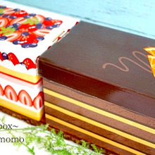 100均キャンドゥー♩ケーキの形の収納ボックス。