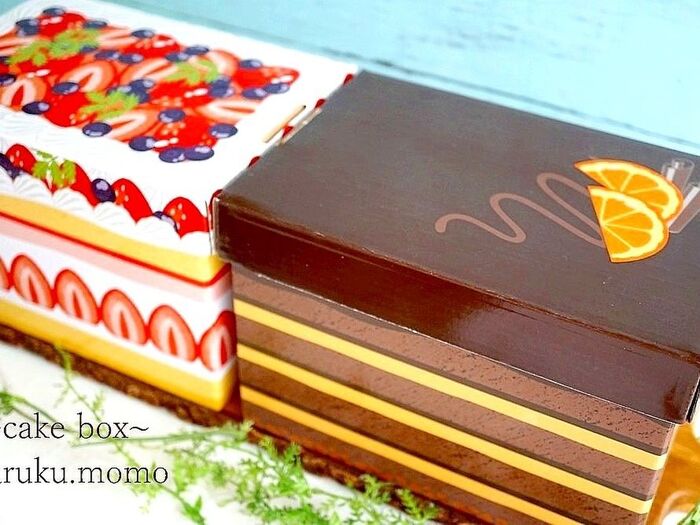100均キャンドゥー♩ケーキの形の収納ボックス。