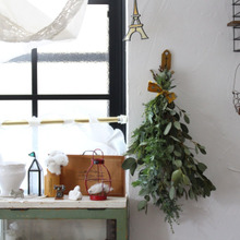 インテリアにグリーンを♪0円で楽しめる簡単スワッグの作り方