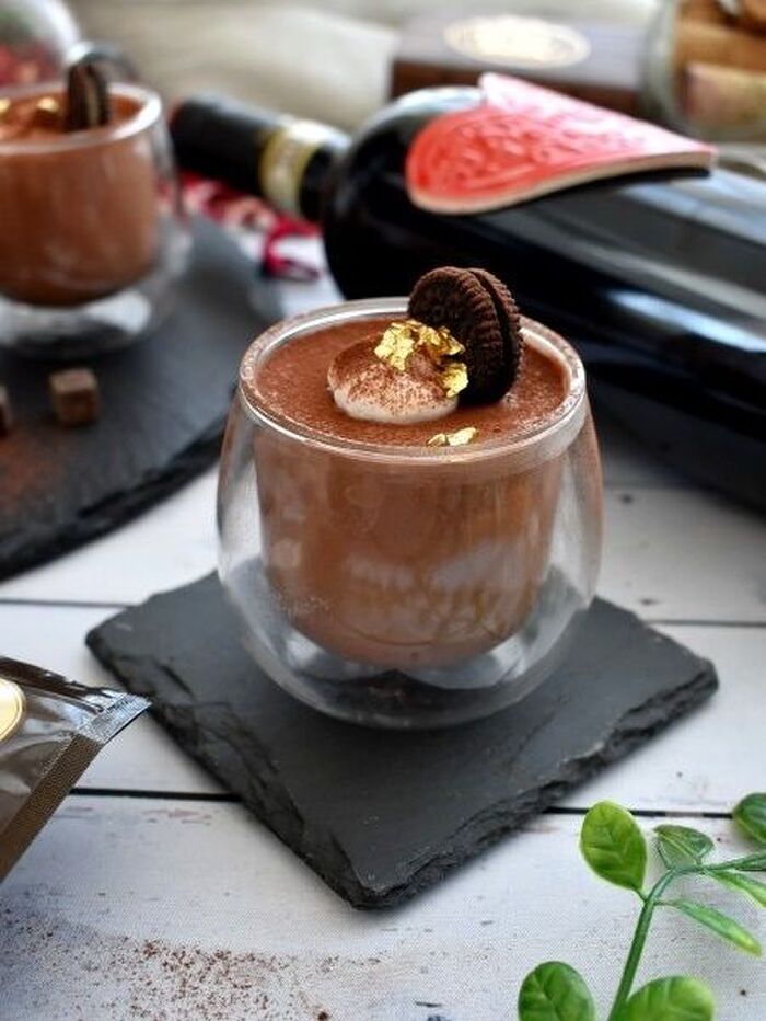 バレンタインに!糖類ゼロチョコでラム酒香る大人のチョコレートムース
