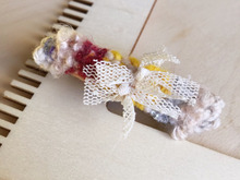 100均織り機とちょっとの毛糸で★バレッタ作り