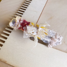 100均織り機とちょっとの毛糸で★バレッタ作り