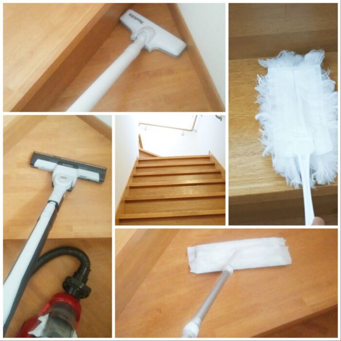 階段掃除しやすいのは?使い比べてみました