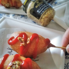 お祭り気分でアメリカンドッグ?