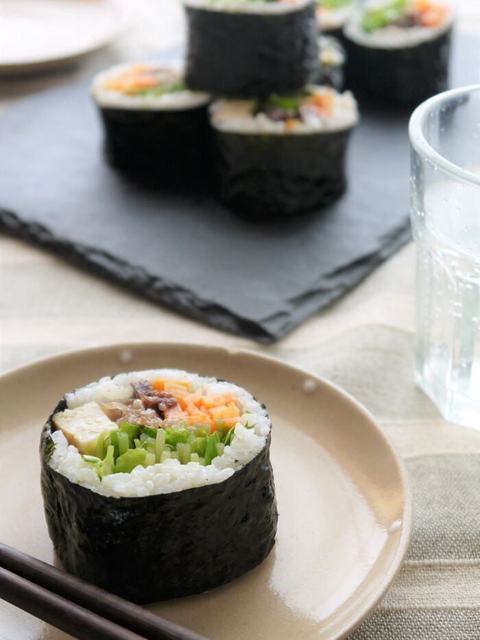 レンジで2分!節分はキンパで恵方巻