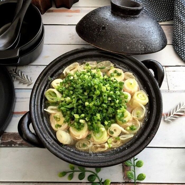 ごま油が決め手!ねぎたっぷりねぎ塩ごま油鍋