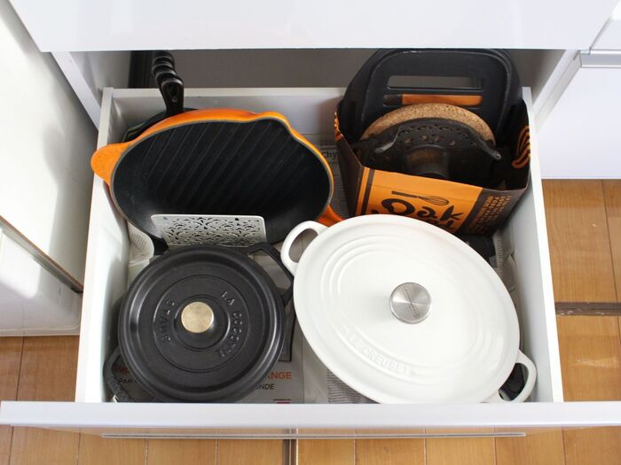 お料理道具の専用引き出しにも