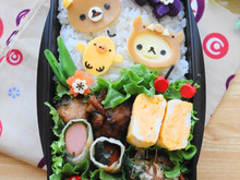 いのしし年のリラックマファミリー弁当