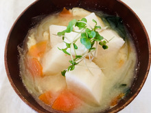 長芋の野菜たっぷりお味噌汁