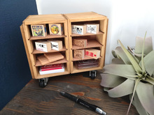 100均グッズで簡単リメイク!回転式スタンプやカード収納