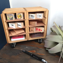 100均グッズで簡単リメイク!回転式スタンプやカード収納