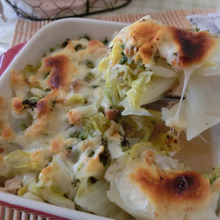 白菜とハムがあれば☆ とろとろつゆだく白菜のチーズ焼き