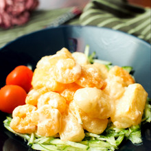 もちっプリっ♪「餅とエビのマヨネーズ和え」の作り方