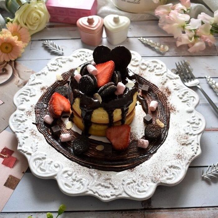 HMで作る自分へのご褒美バレンタイン!ふわふわパンケーキ