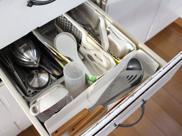 『牛乳パック』で0円収納♪キッチンツールの整理整頓はこれで決まり!