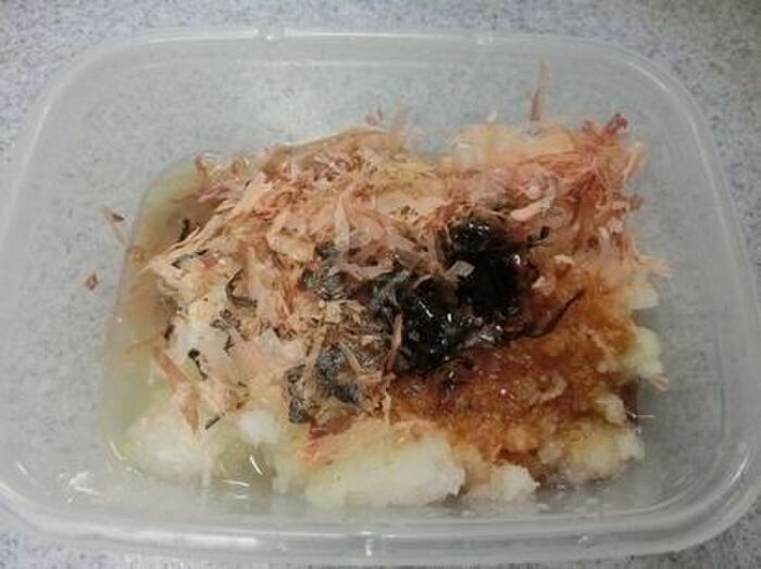 1.大根おろしと材料を入れる