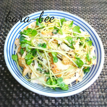 ファミマのサラチキと新玉で♡簡単激ウマ♪カレーマヨサラダ