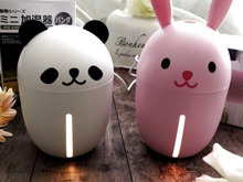 かわいい~ダイソーのパンダとピンクうさぎのミニ加湿器