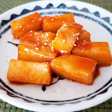 切り餅で作る甘辛トッポキ