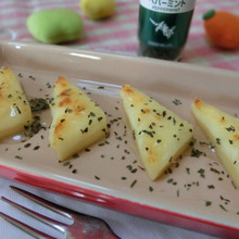 焼きベビーチーズ はちみつミントかけ♪