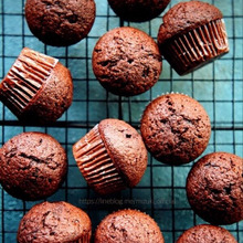 ♡バター不使用♡ミニチョコマフィン♡【#バレンタイン#簡単#お菓子#サラダ油】