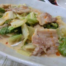 ピリ辛コクまろ♪ 担々豚バラ白菜