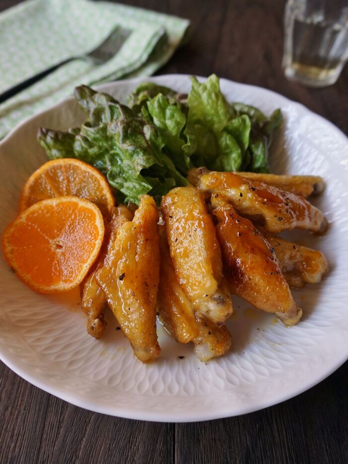この時期余りがちなみかんを美味しく活用!ハニージンジャーチキン