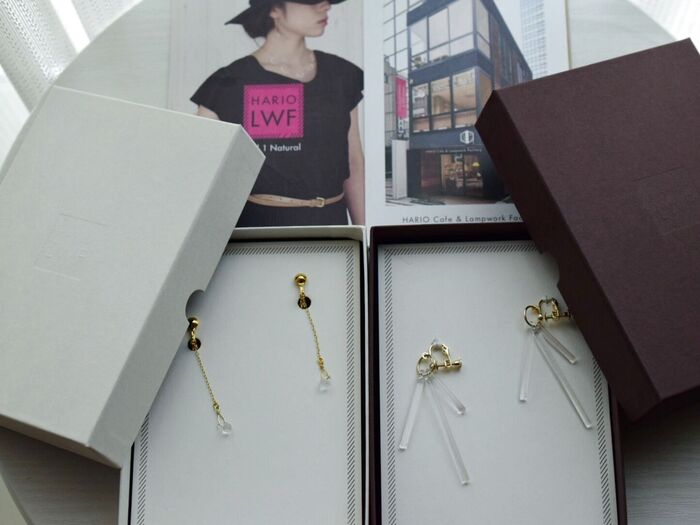 プレゼントにもおすすめ!ガラスのおしゃれなイヤリング