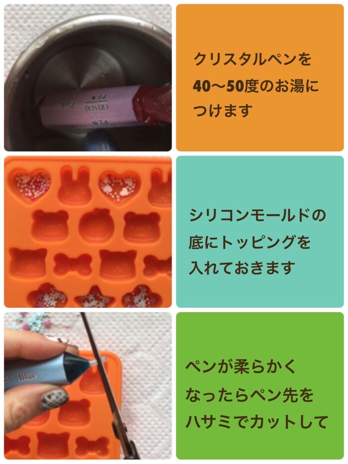 シリコンモールドを使って