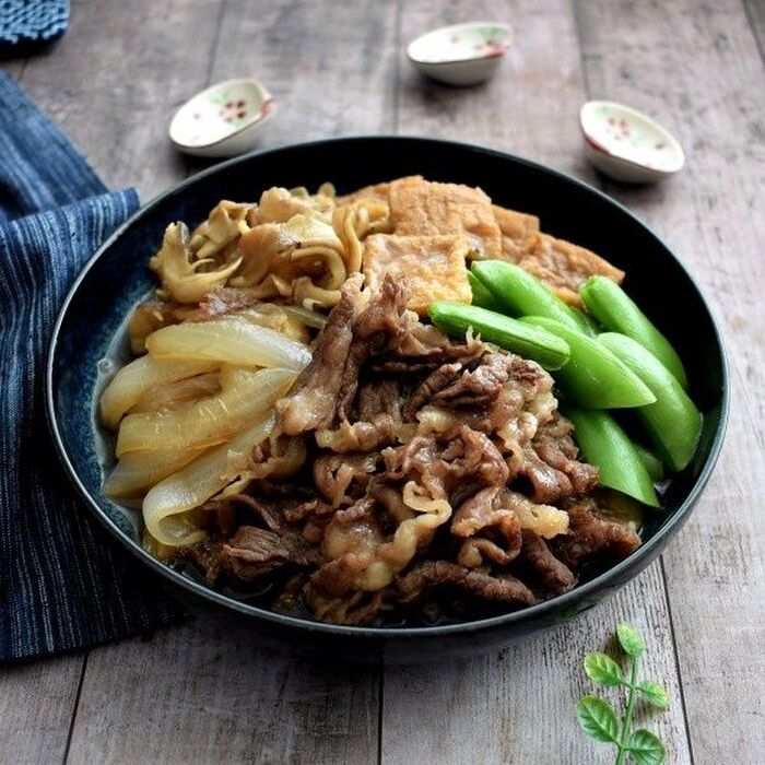 ご飯が進む~!厚揚げで野菜もたっぷり肉豆腐風