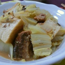 フライパンでしみしみ☆ 白菜と厚揚げのさば味噌煮