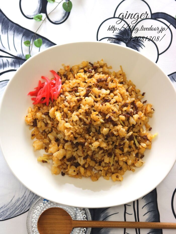 生姜のチャーハン。