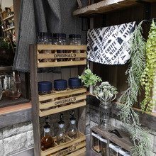 ダイソーグッズで調味料棚の完成