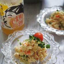 馬路柚子すしの素でヘルシーに❤柚子風味のオカラサラダ