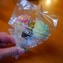 キャンディポップなチョコのラッピング♪