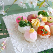 ラップで巻くので簡単!ひな祭りに可愛い♥手まり寿司
