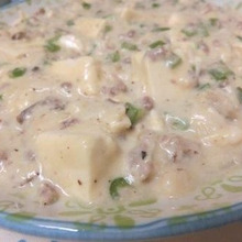 つぶつぶとろ~り♪ 麻婆豆腐風ホワイトシチュー